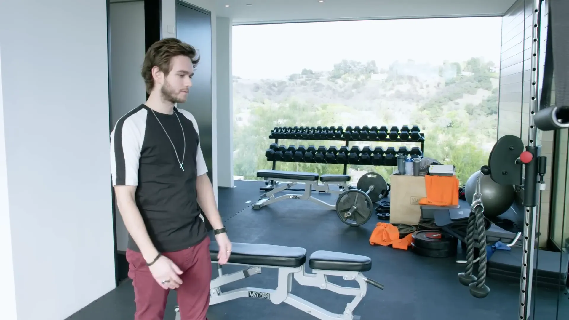 Unfinished gym space