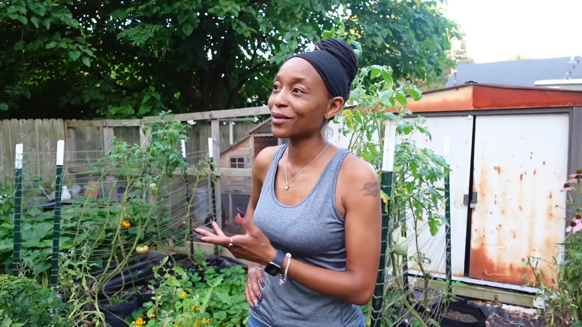 Transformed vibrant garden