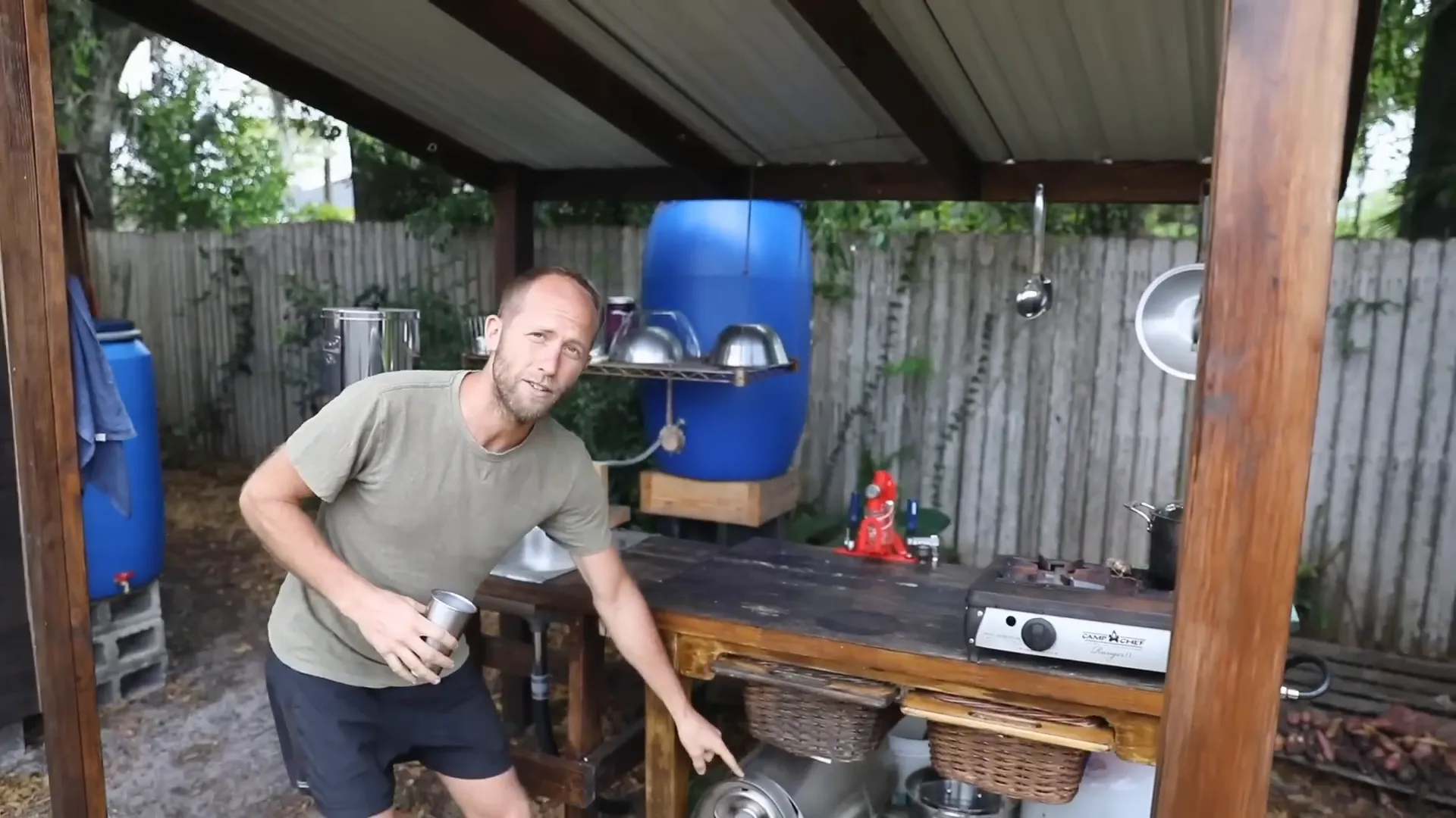 Rob's cooking setup