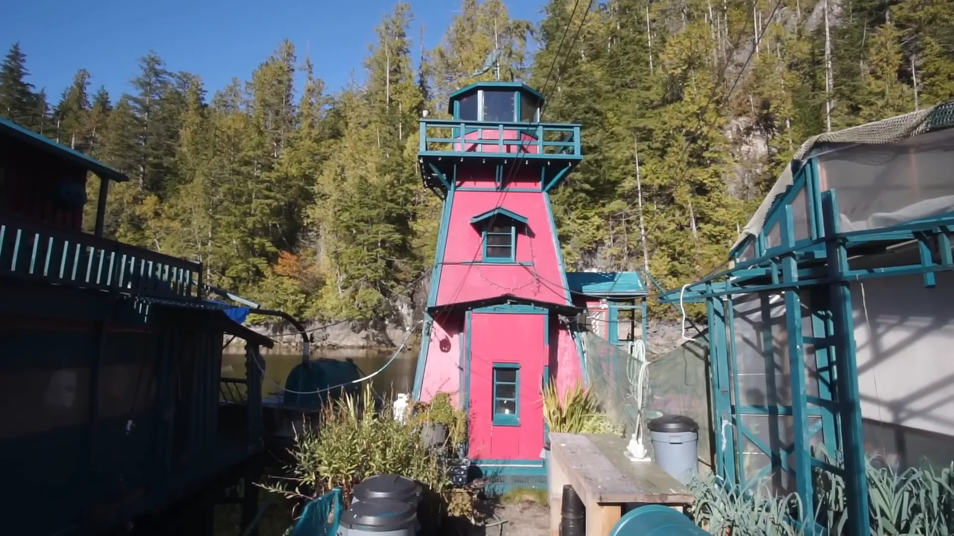 The lighthouse building