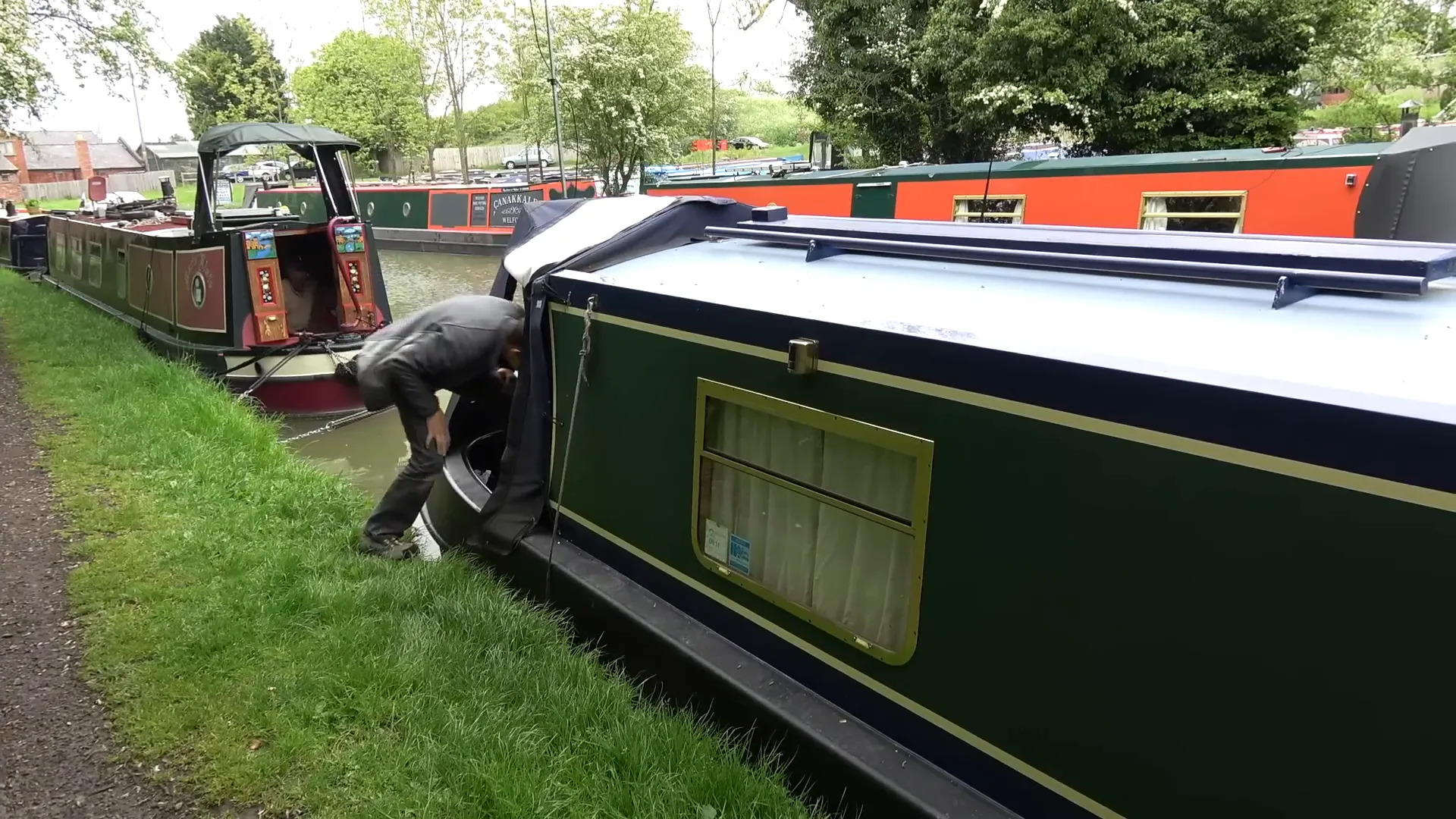 Stunning canal views from David's boat