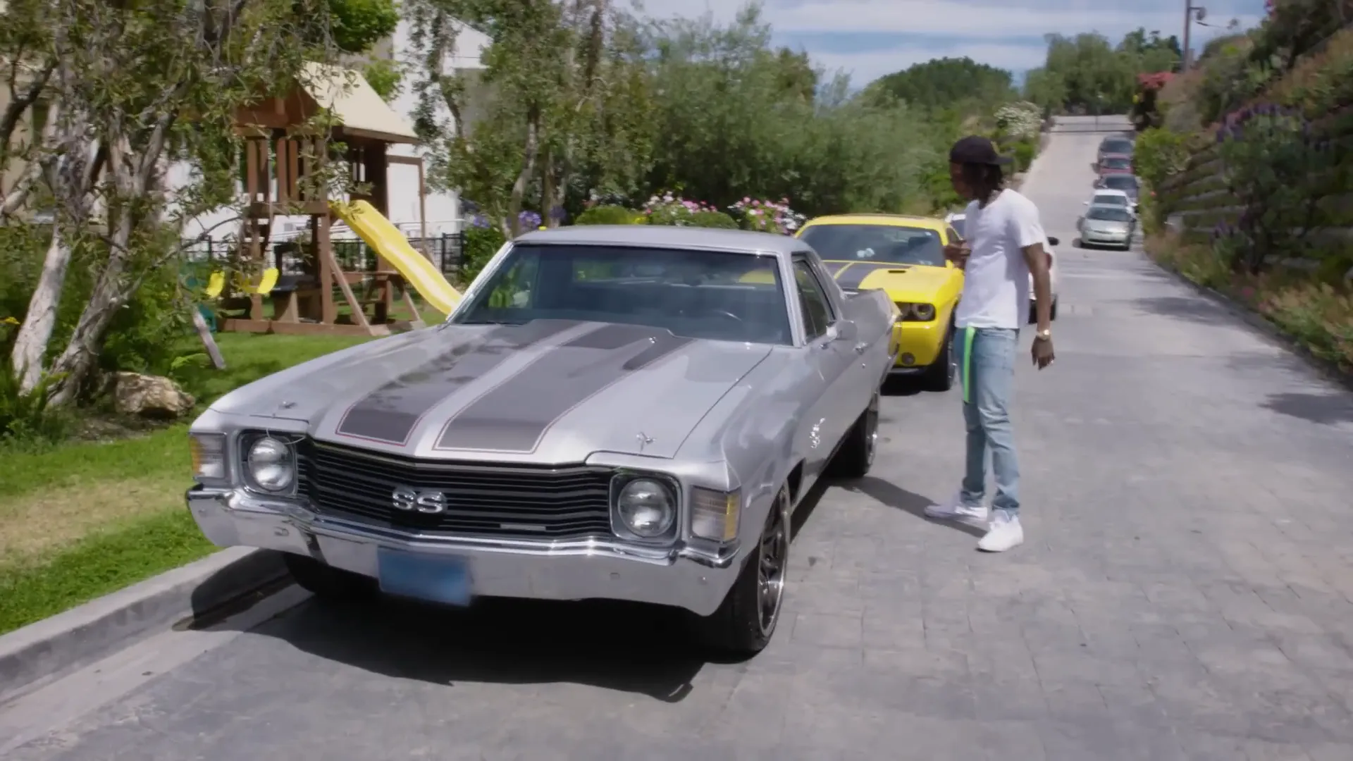 Wiz Khalifa with his cars