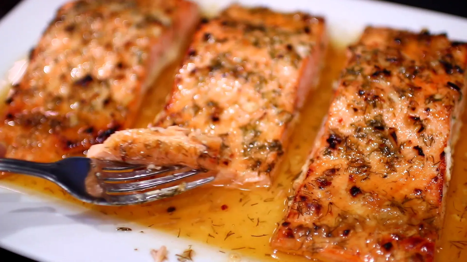 Serving the salmon with brown rice and steamed broccoli