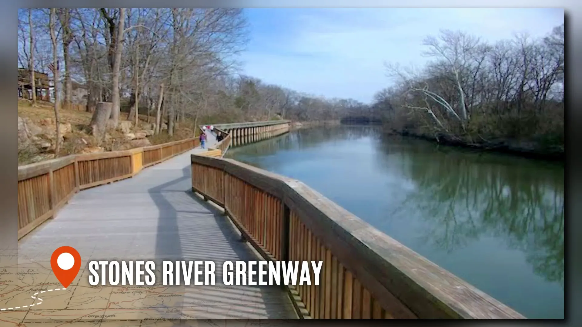 Kayaker on Stones River enjoying peaceful water recreation near Murfreesboro