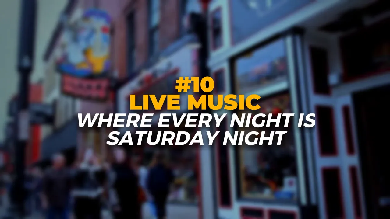 Live music performance in a small Nashville venue