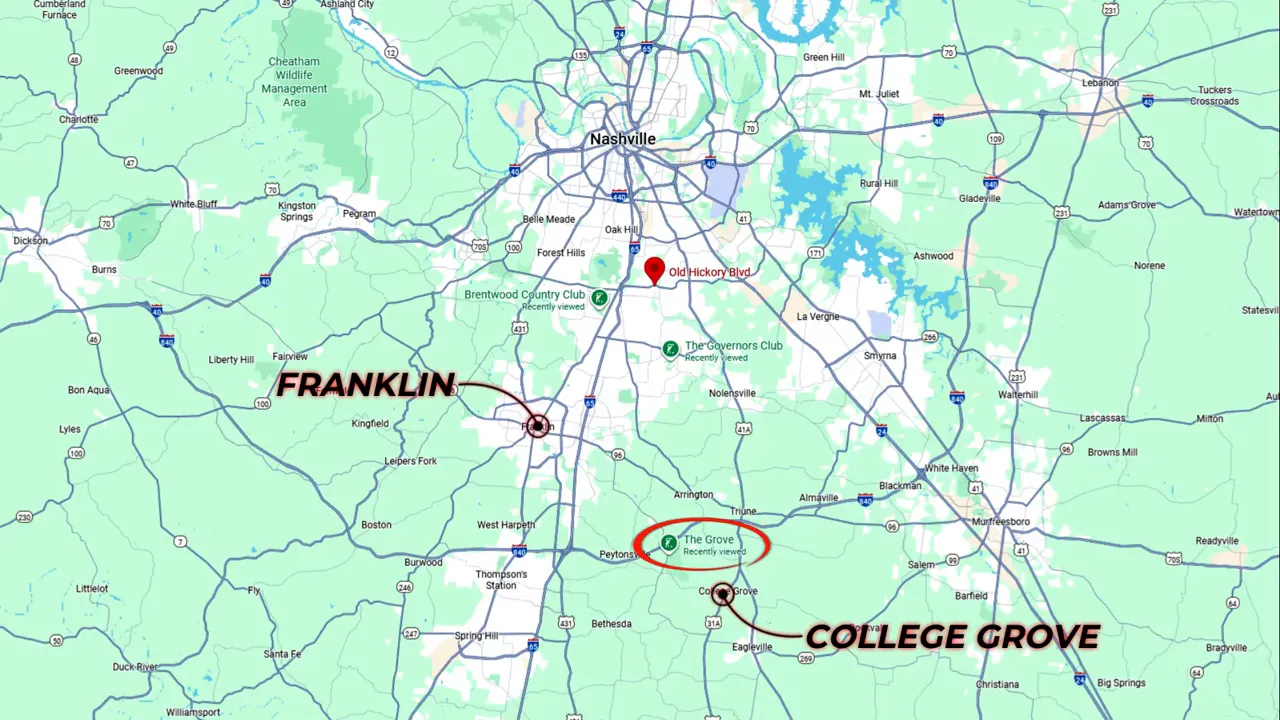 Street lined with new custom luxury homes in The Grove