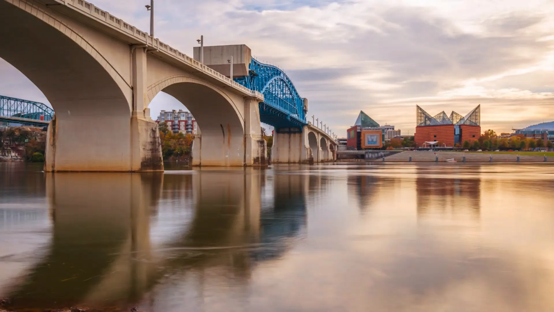 Scenic view of Chattanooga nestled in the Appalachian foothills
