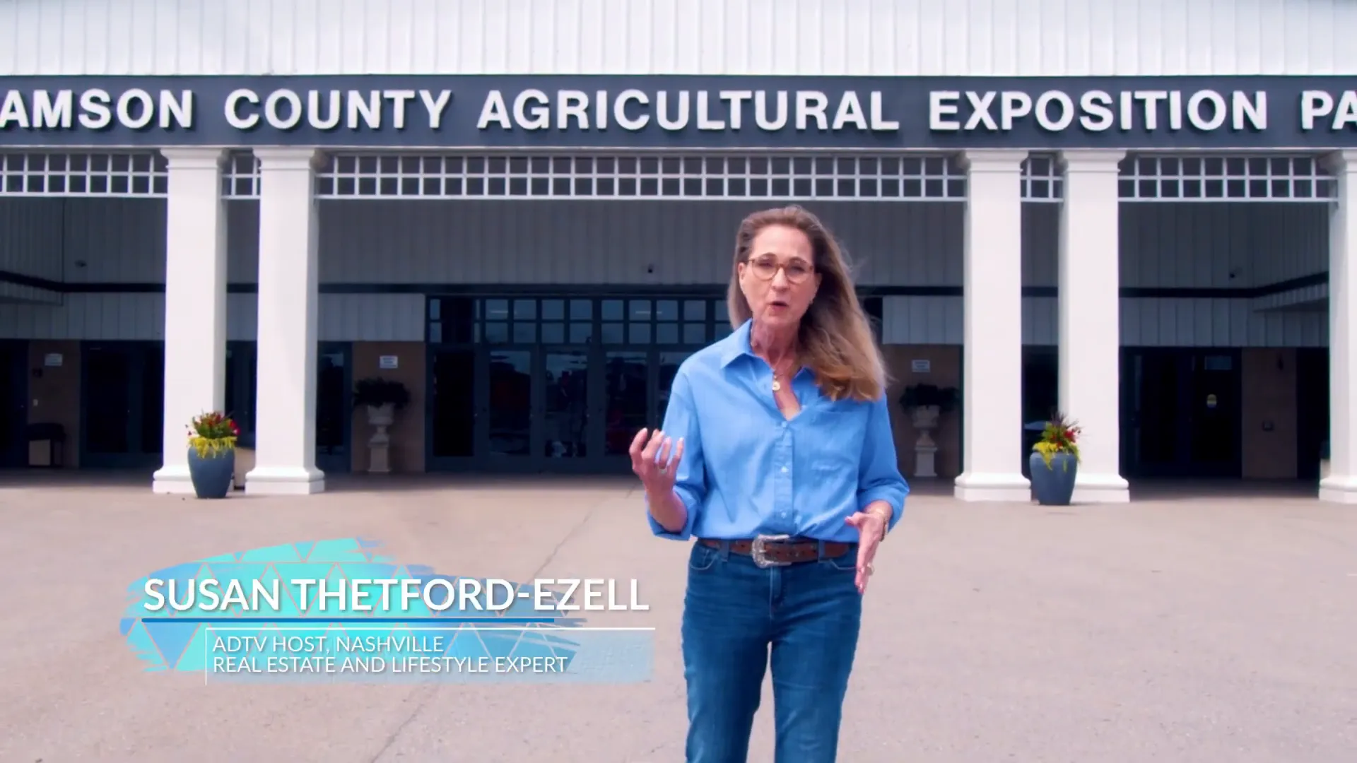 Susan Theford at Franklin Rodeo introducing the event