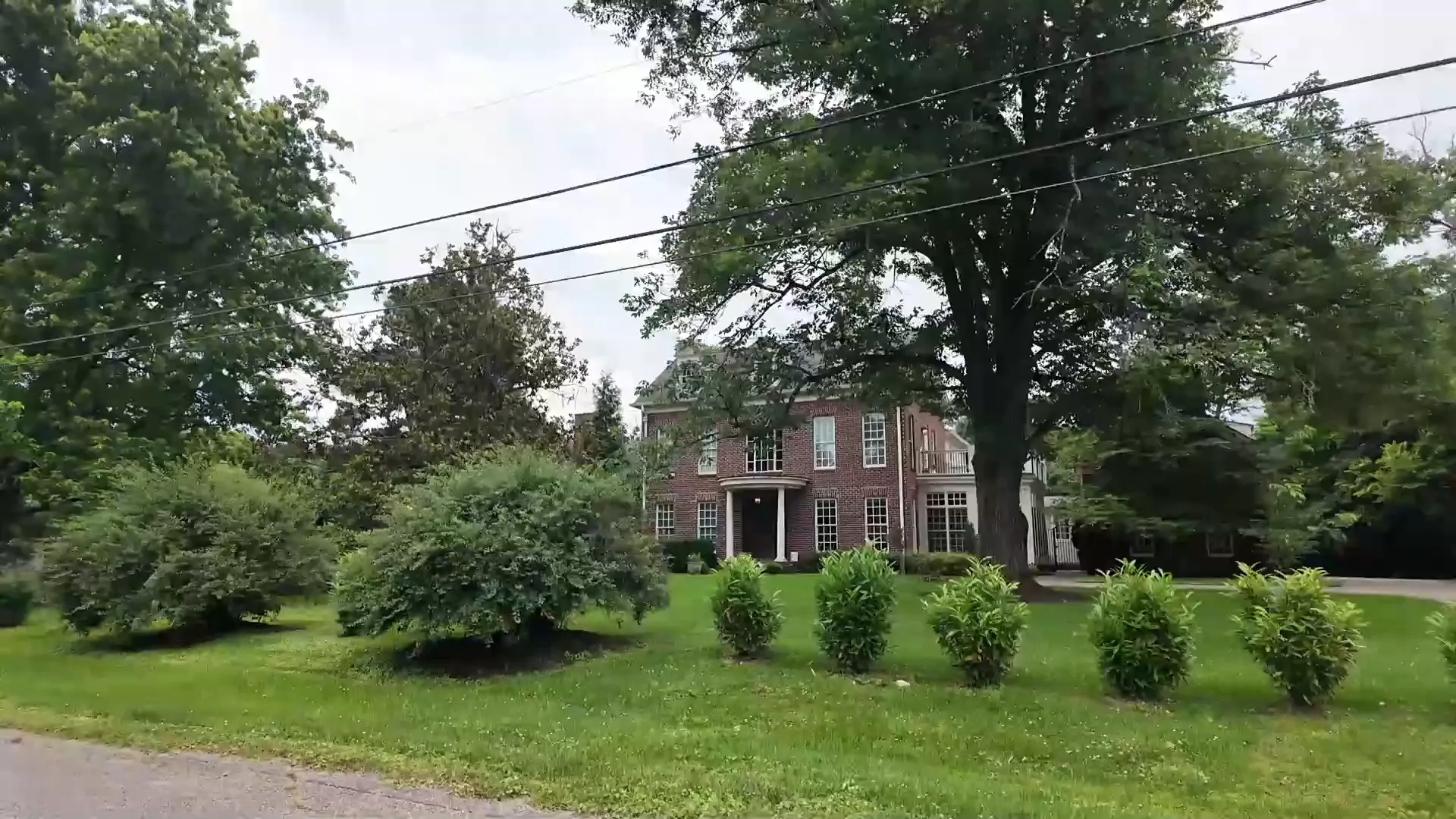 Forest Hills quiet street with large estates
