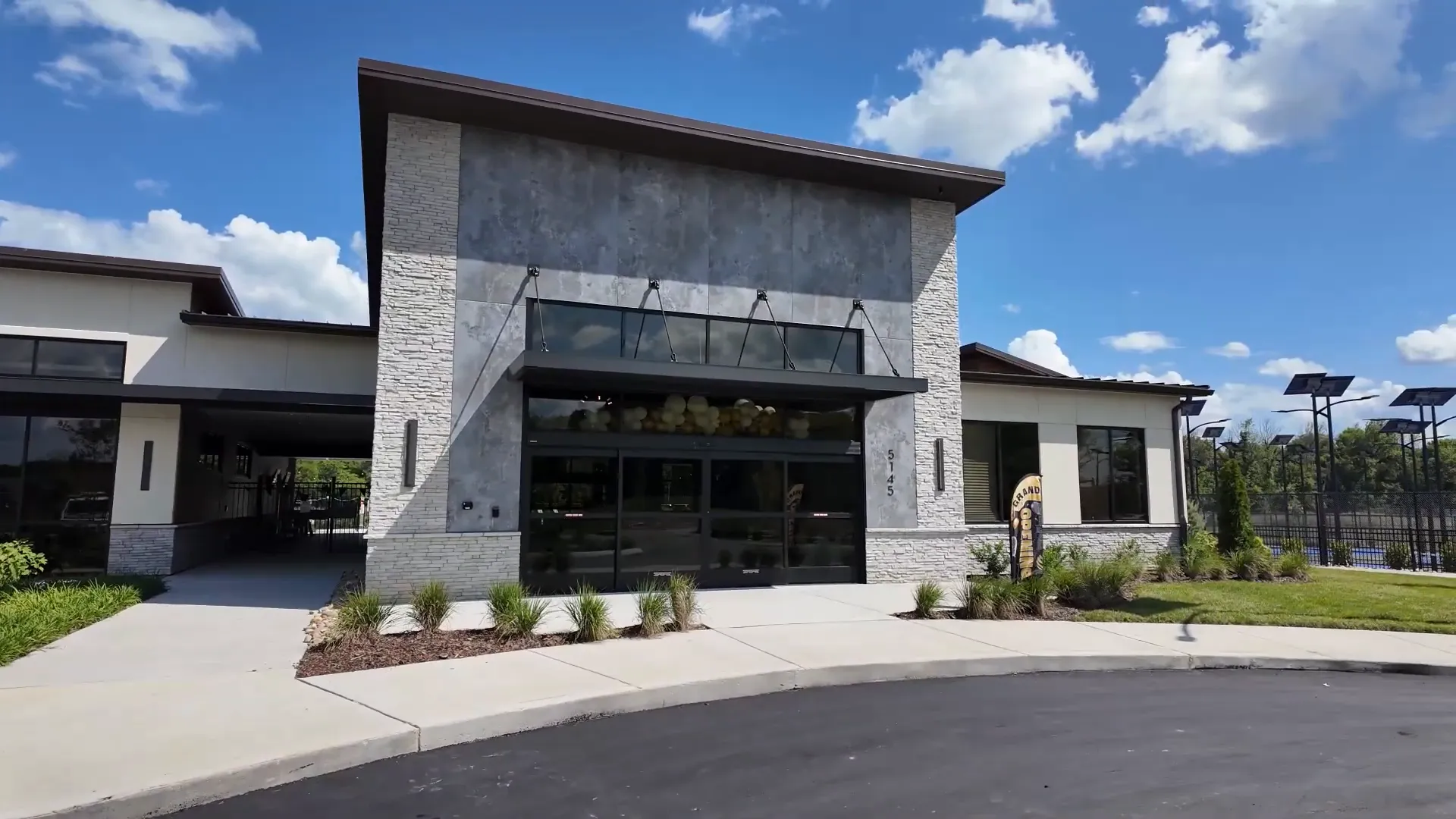 Amenity center and pool area