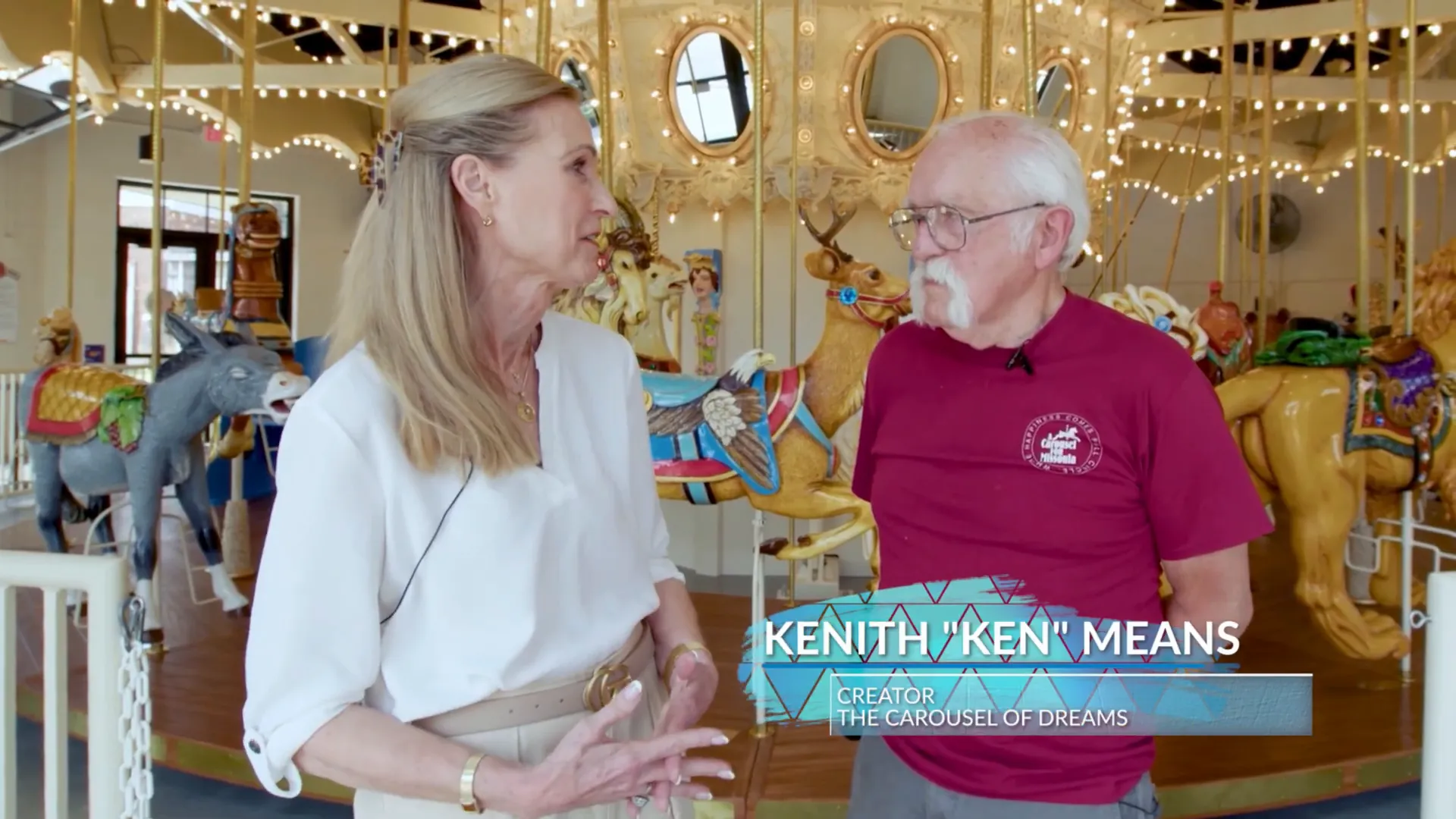 Ken Means, creator of the Carousel of Dreams