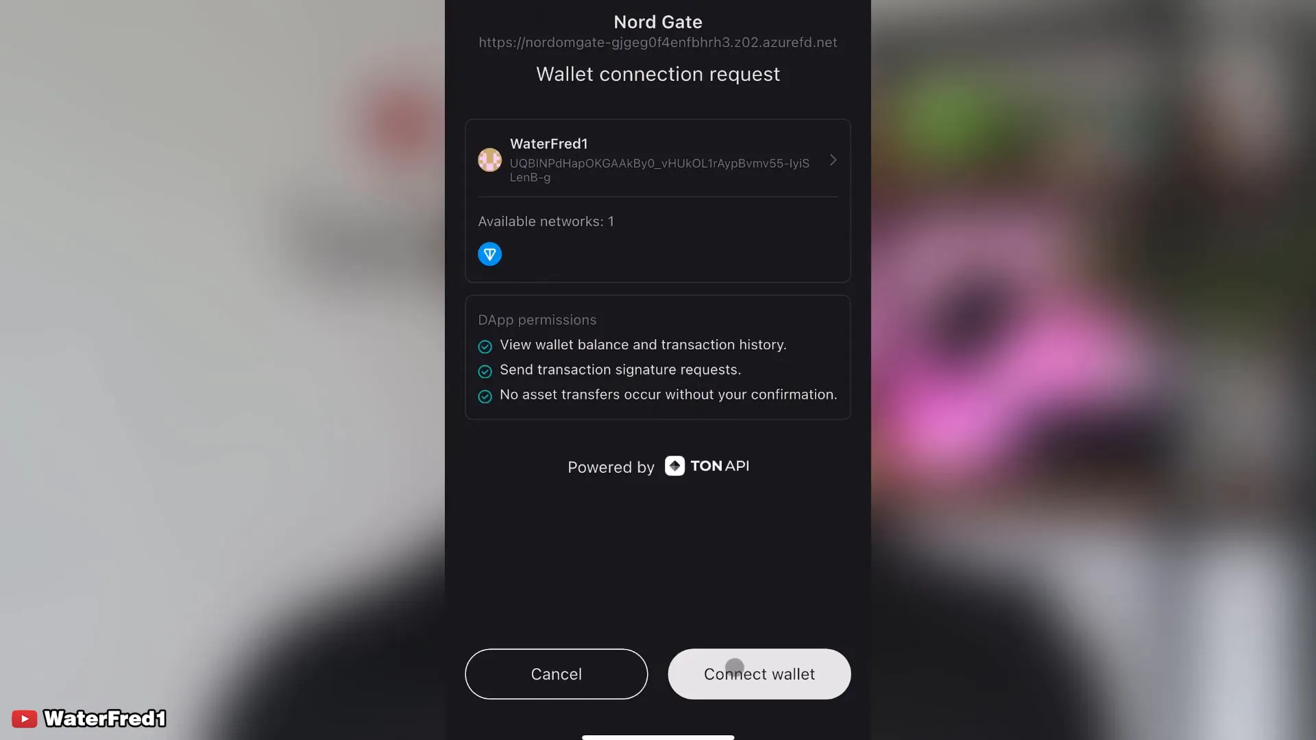 Connecting your wallet in Nordom Gates