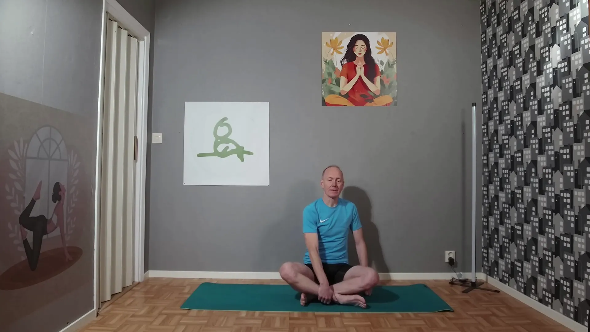 Sittande position för avslappning