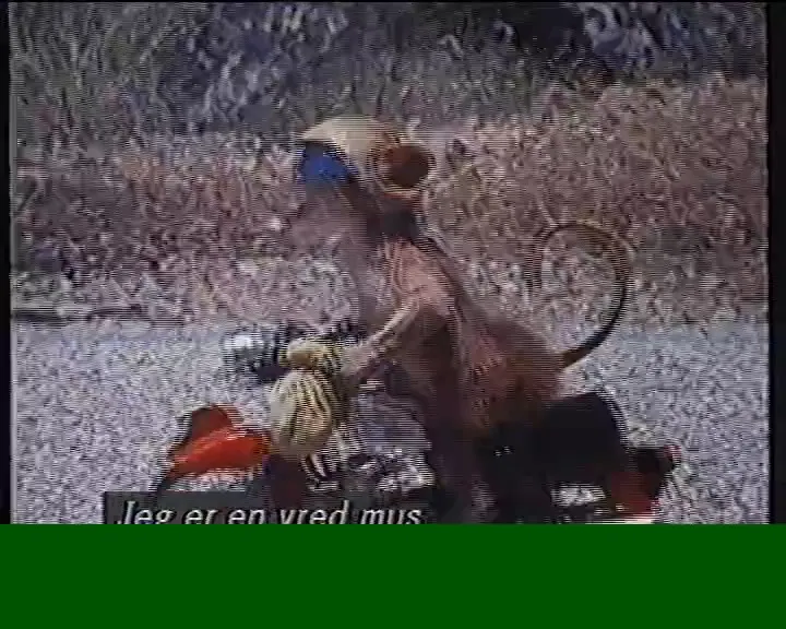 Ralph med hjälm på motorcykeln