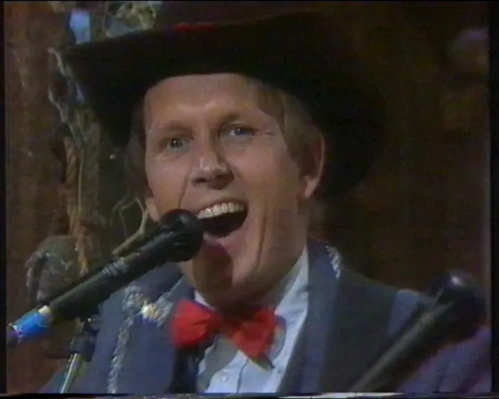 Närbild på en musiker från Jack Daniels Band