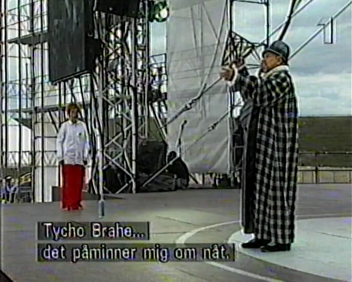 Börje Ahlstedt som Tycho Brahe i showen