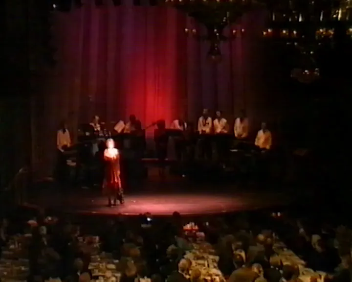 Scen med texten 'I will be there'