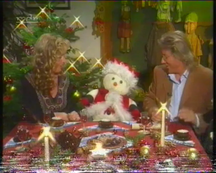 Snögubben som blir jultomte i teater