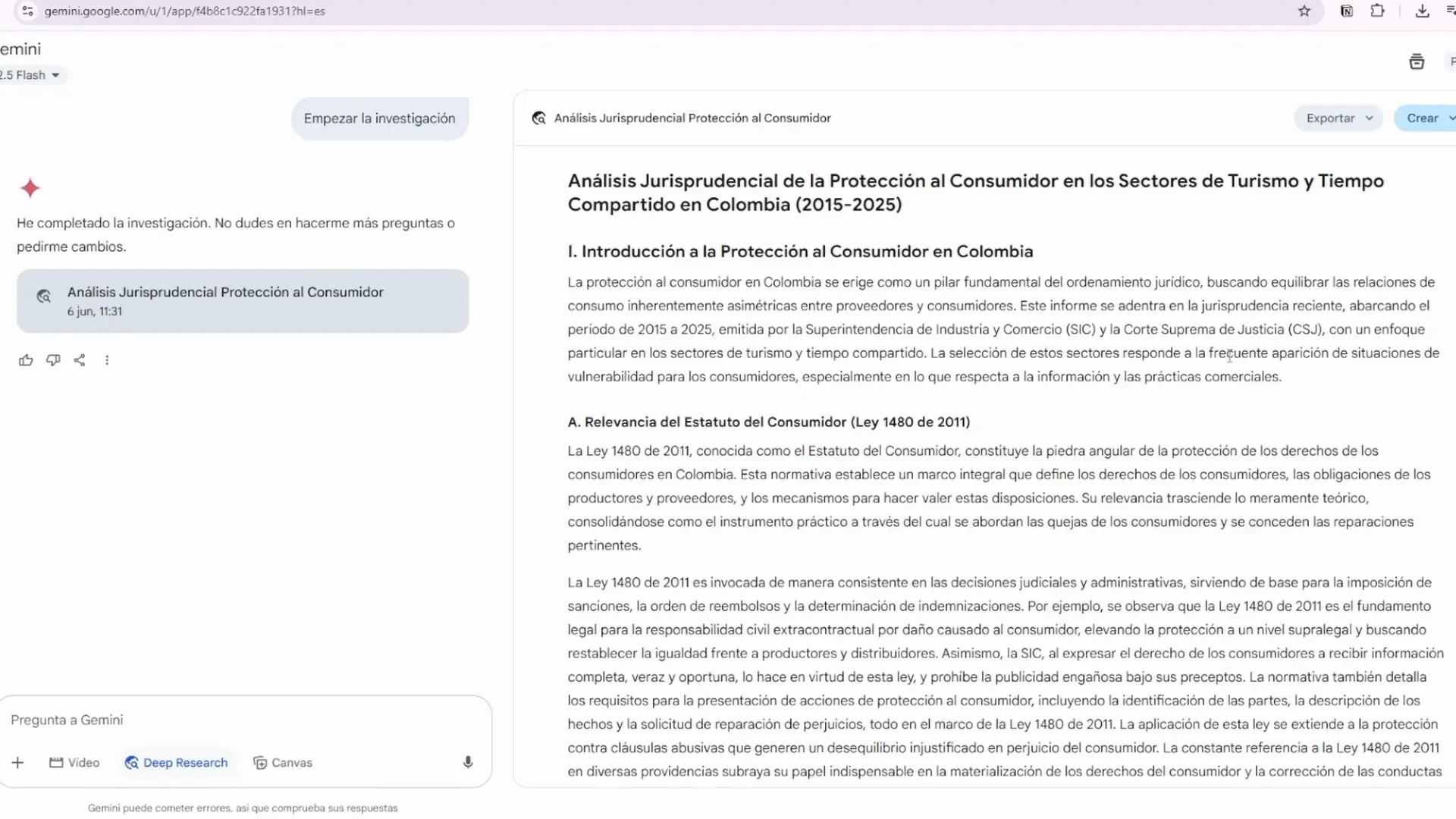 Informe de análisis jurisprudencial con referencias y fuentes desplegables