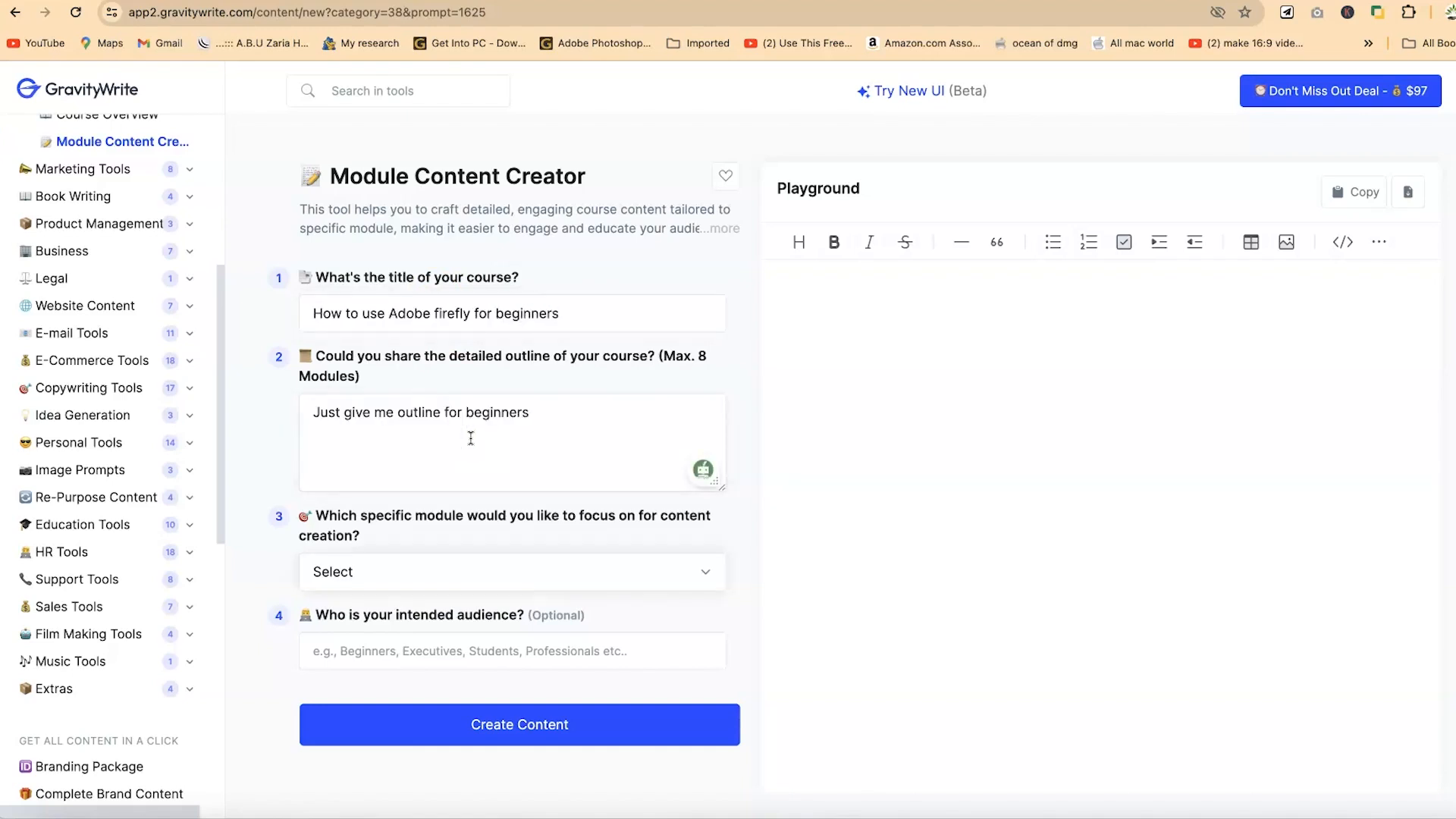 Invideo AI video creation