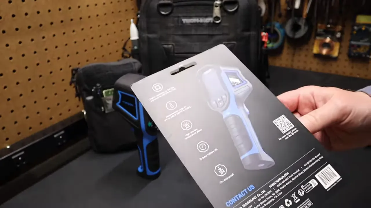 TopDawn package back panel showing quick start and QR code for full manual