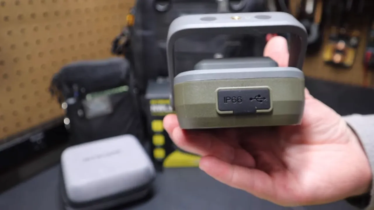 IP66 label and back panel close-up