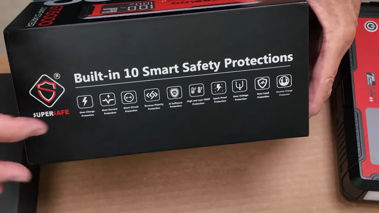 GT6000 LCD showing battery level and status indicators