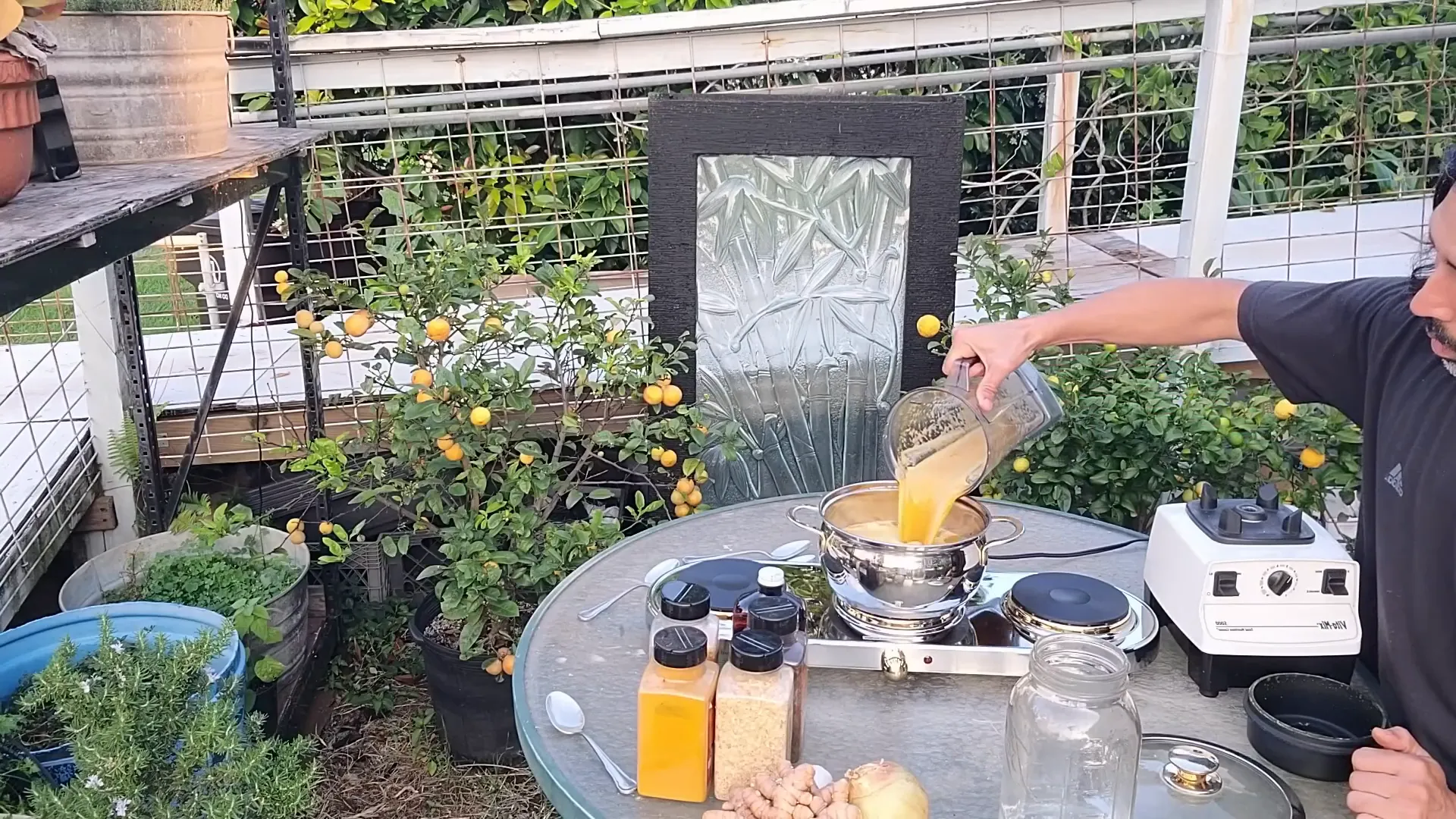Boiling the bug spray mixture