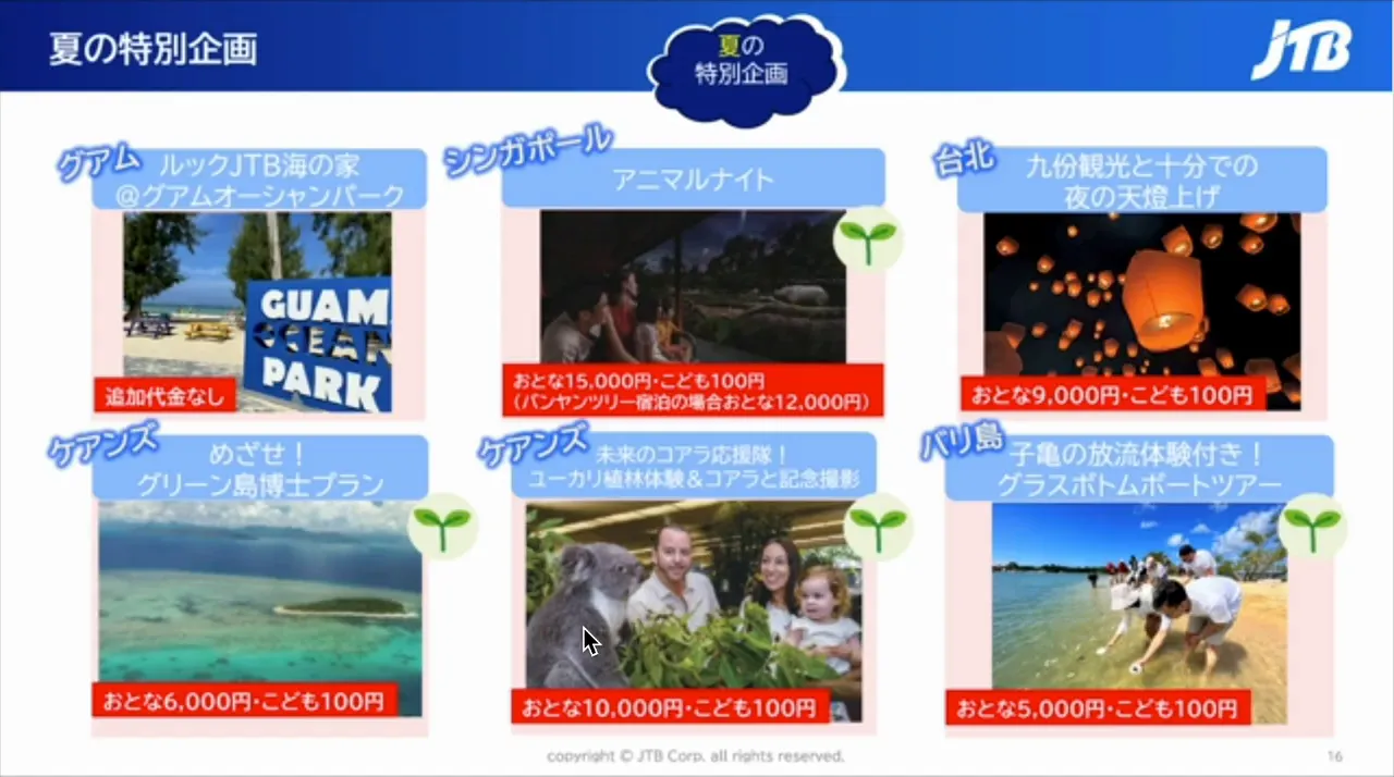 夏の特別企画の概要