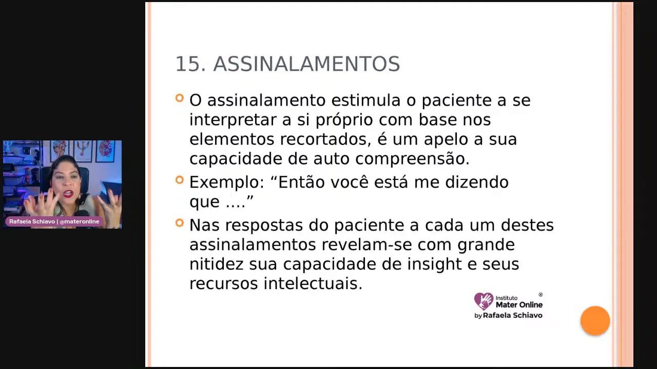 Assinalamentos na terapia