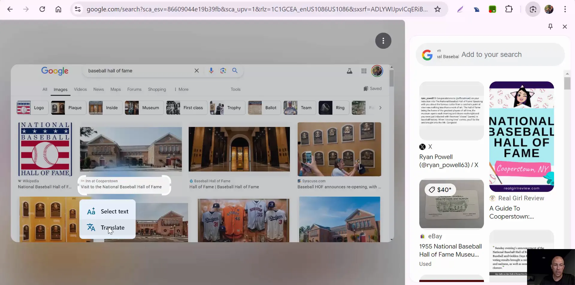 Translating text using Google Lens