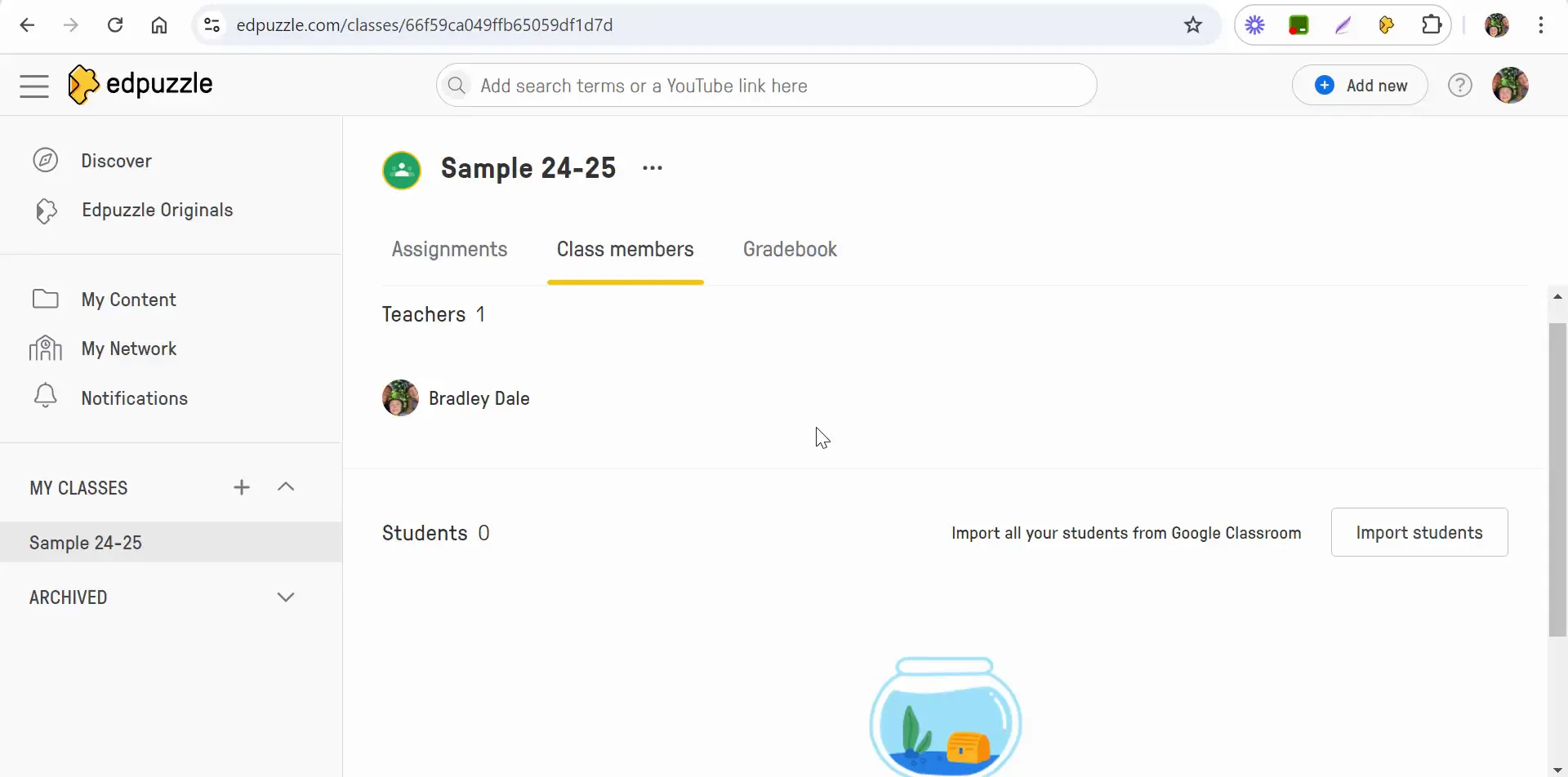 Removing a student from class in Edpuzzle