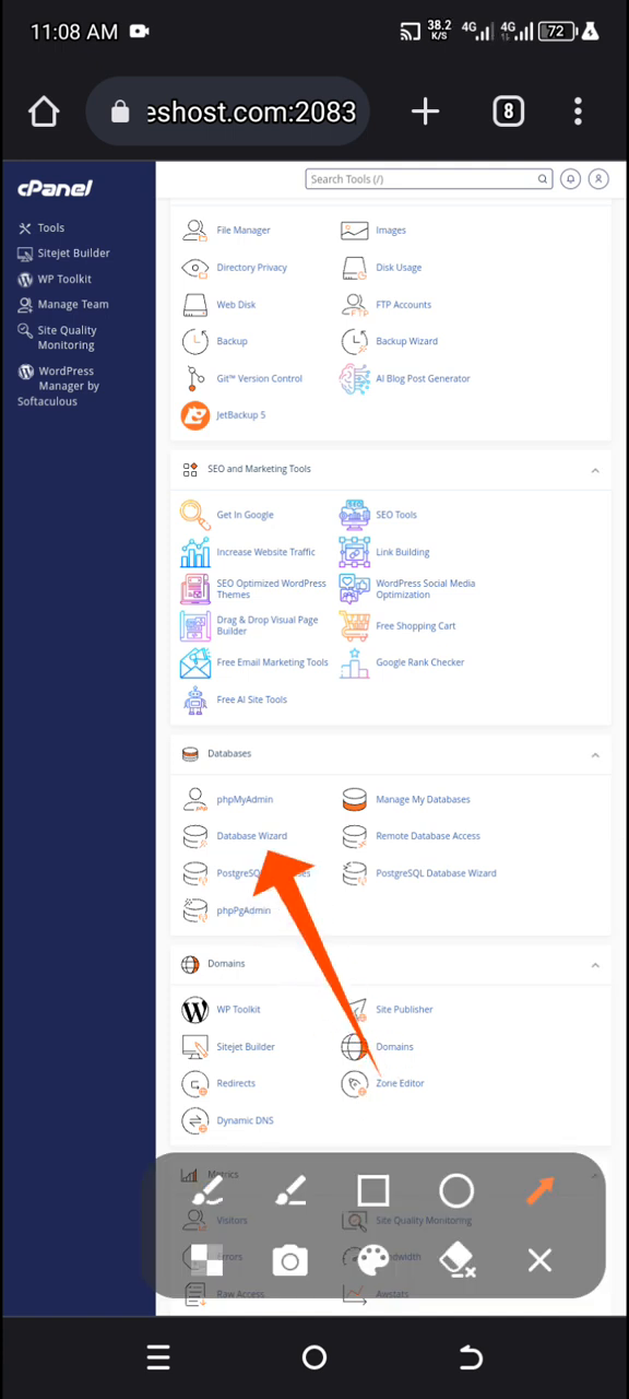 Creating Database Screenshot