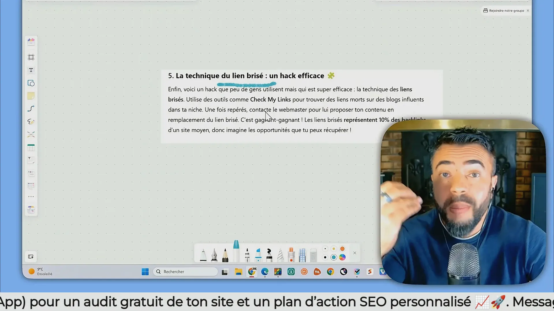 Utiliser Check My Links pour trouver des liens brisés