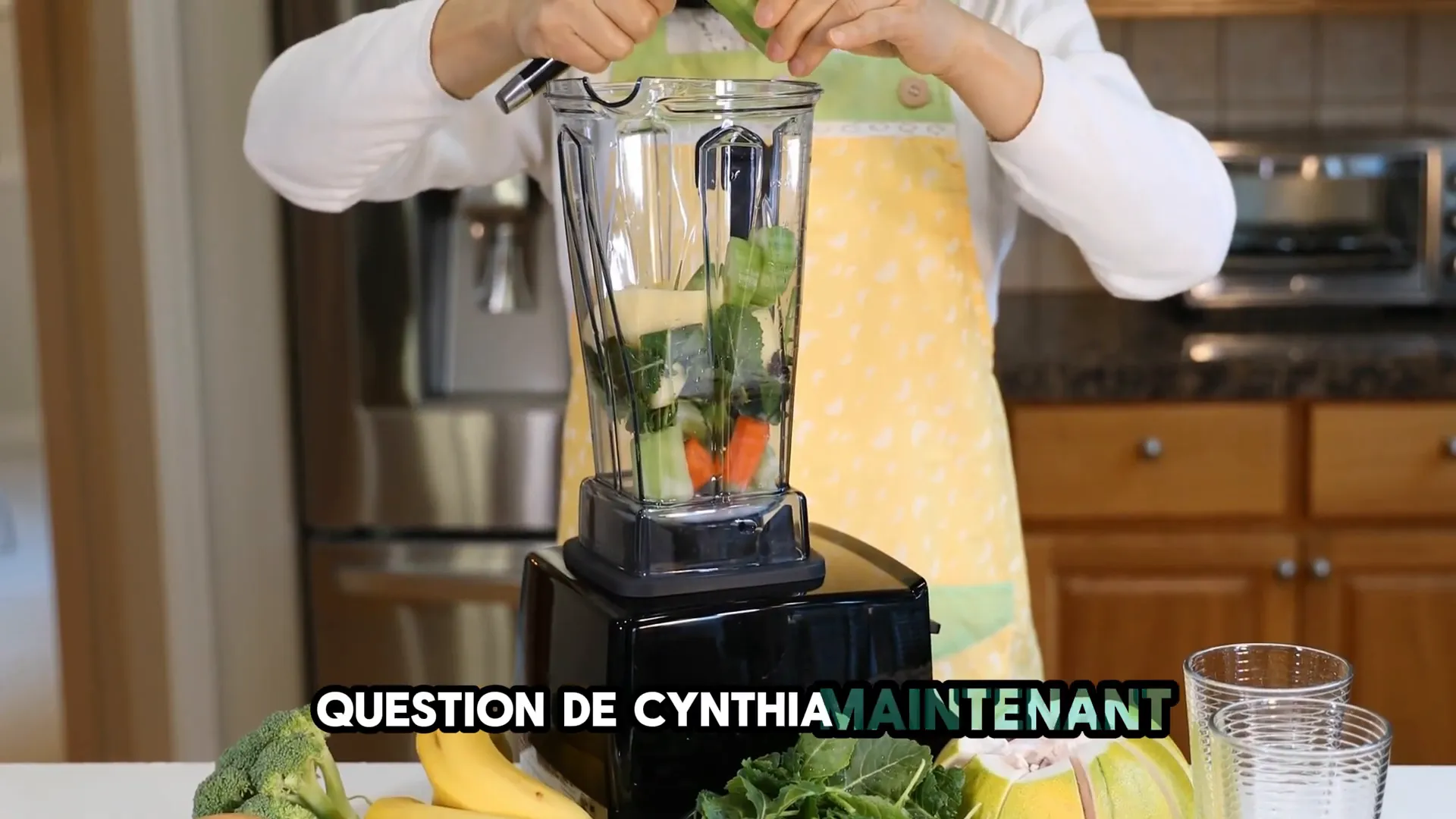 Smoothie vert pour le petit déjeuner