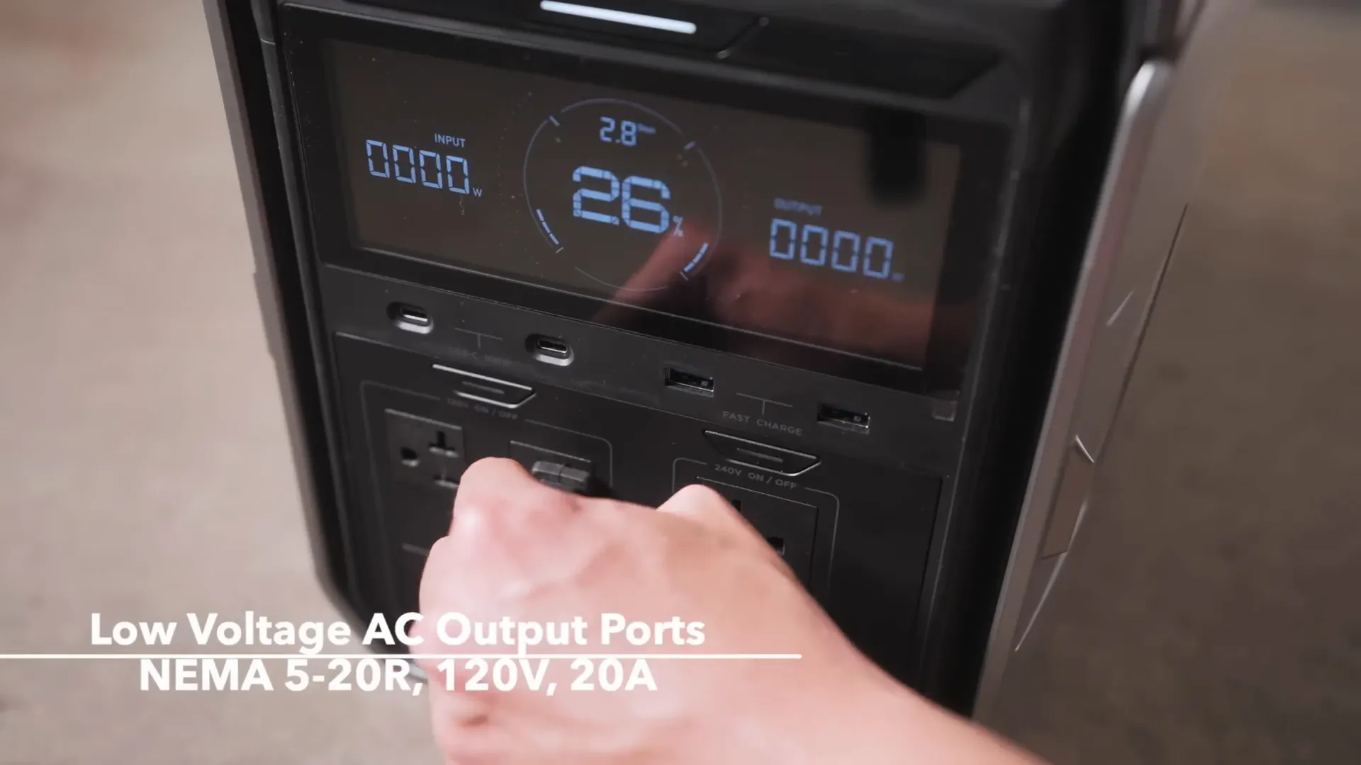 Ports on EcoFlow Delta Pro 3