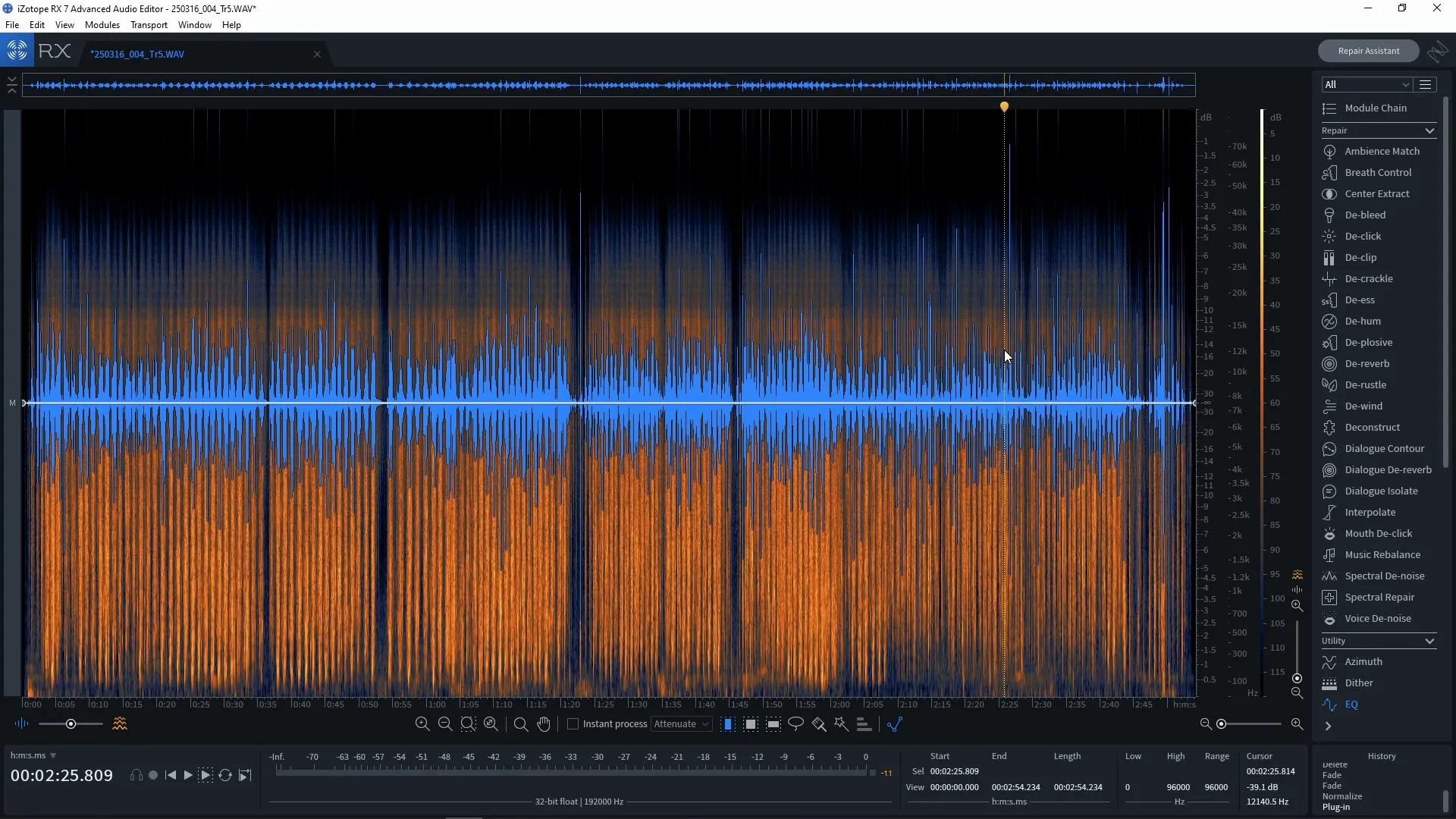 Applying limiter to audio