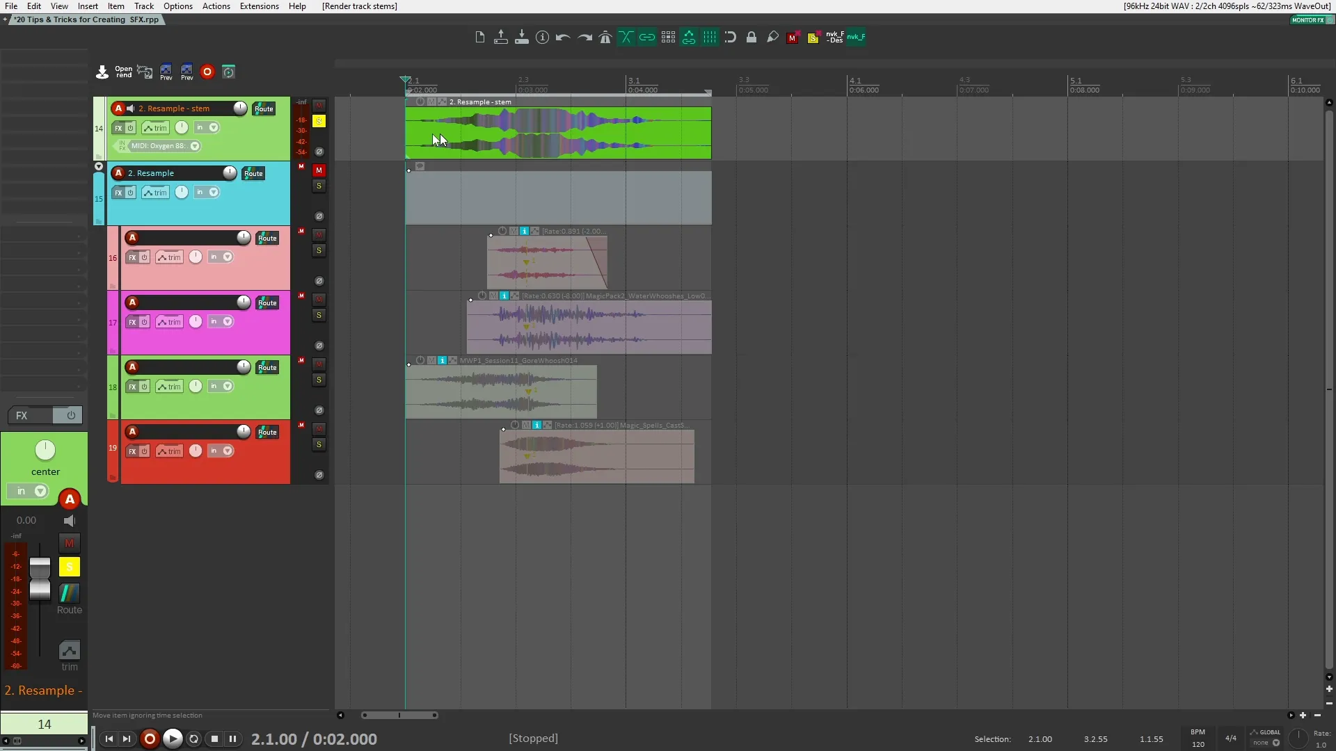 Resampling example