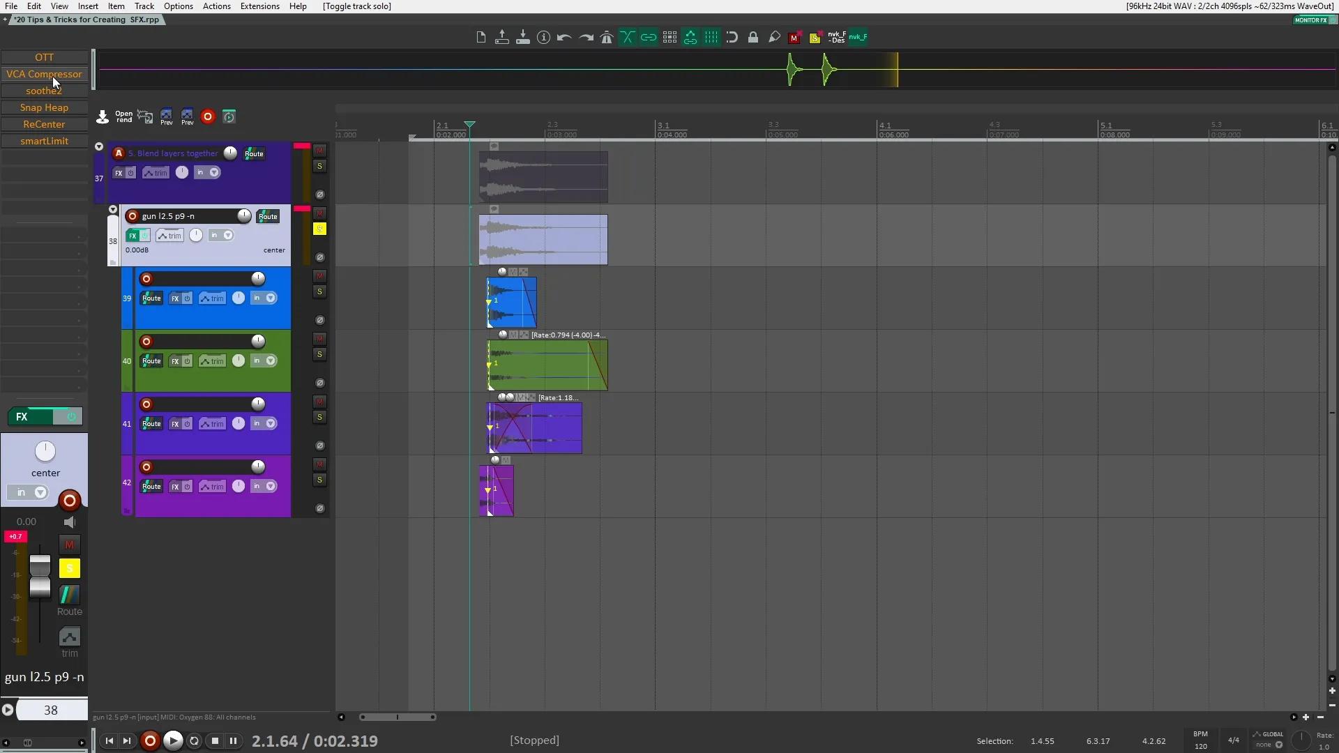 Blending layers example