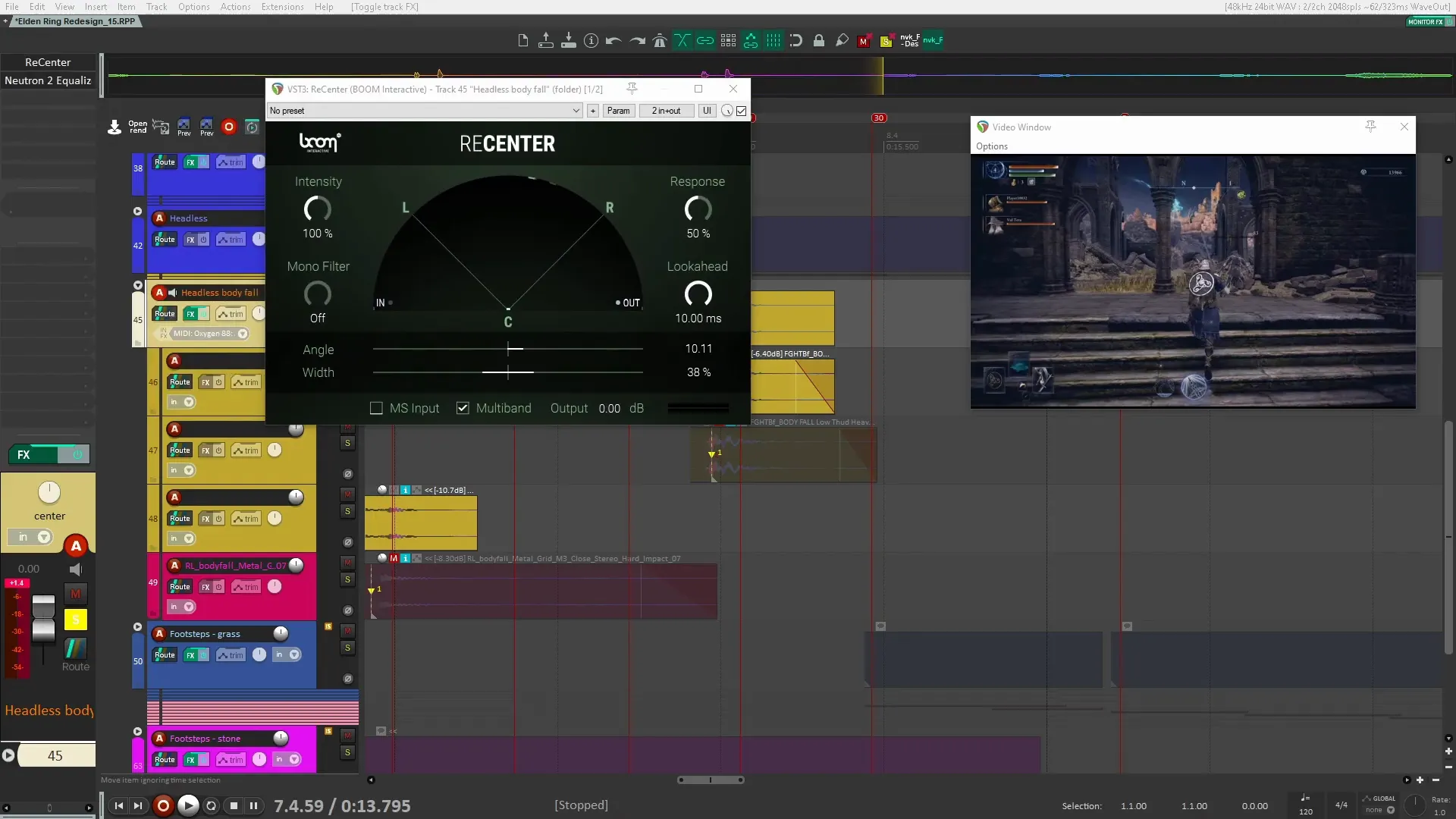Body fall sound design