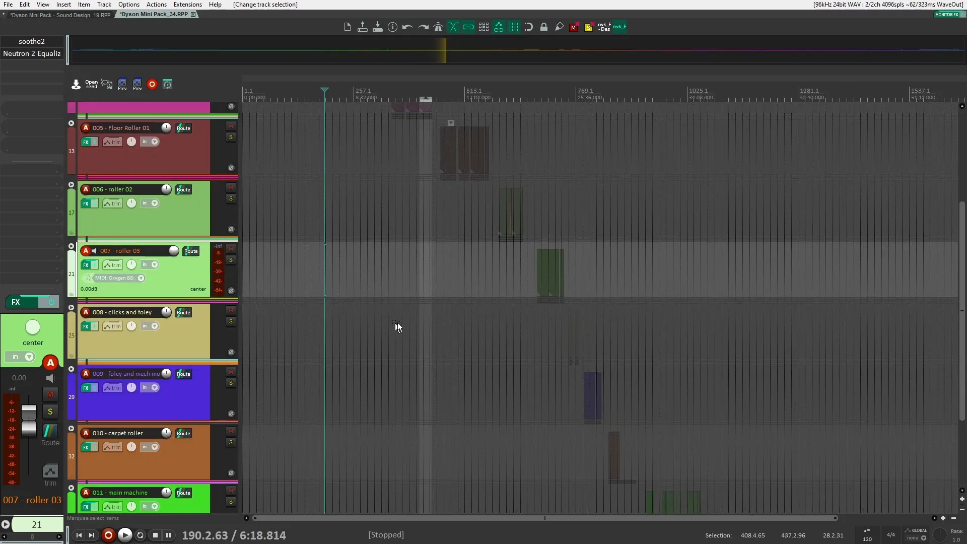 Layering microphones in Reaper