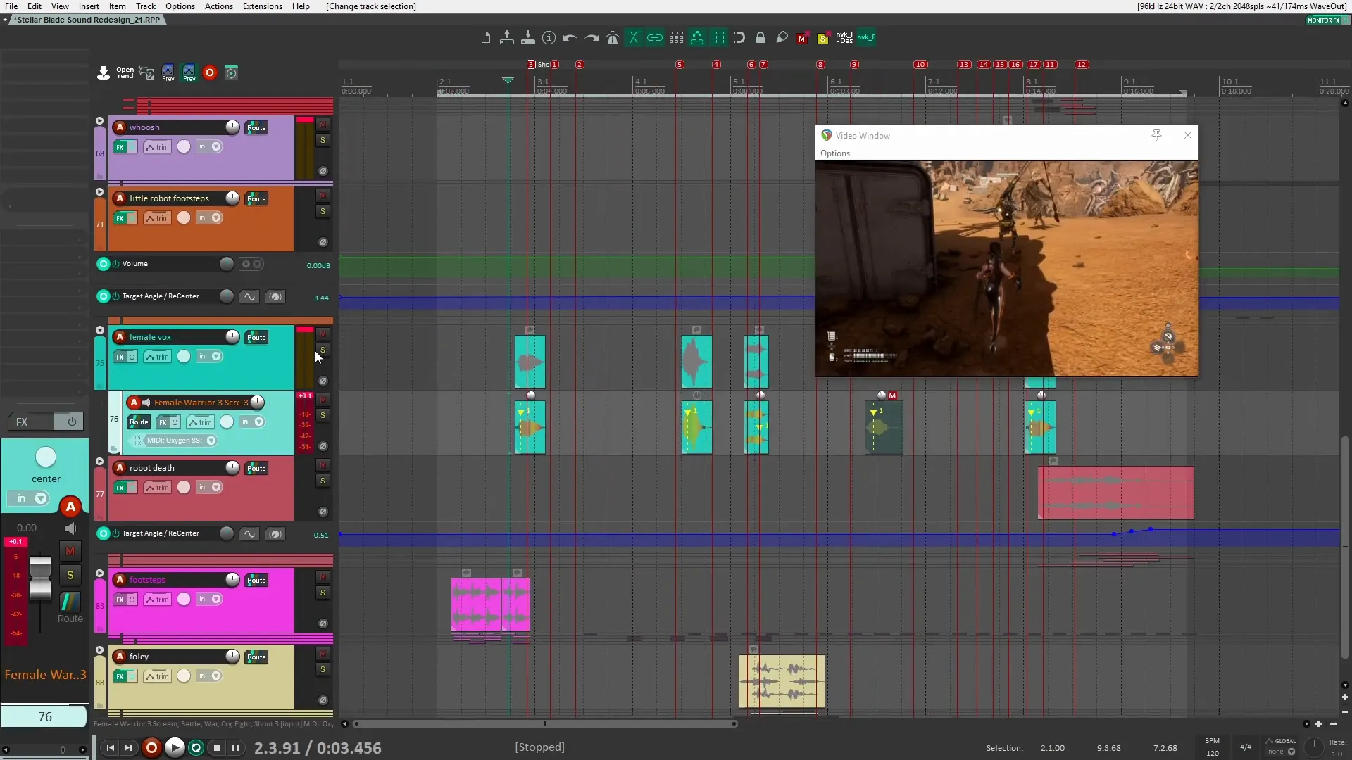 Female vocals in sound design