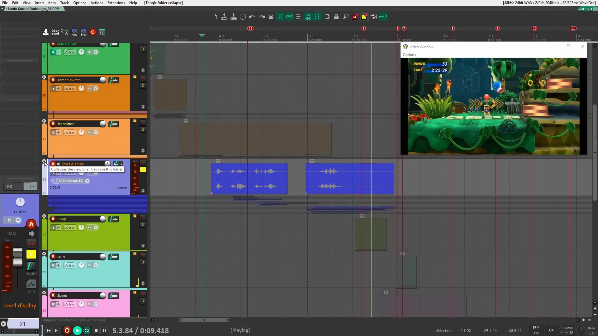 Jumping sound effect