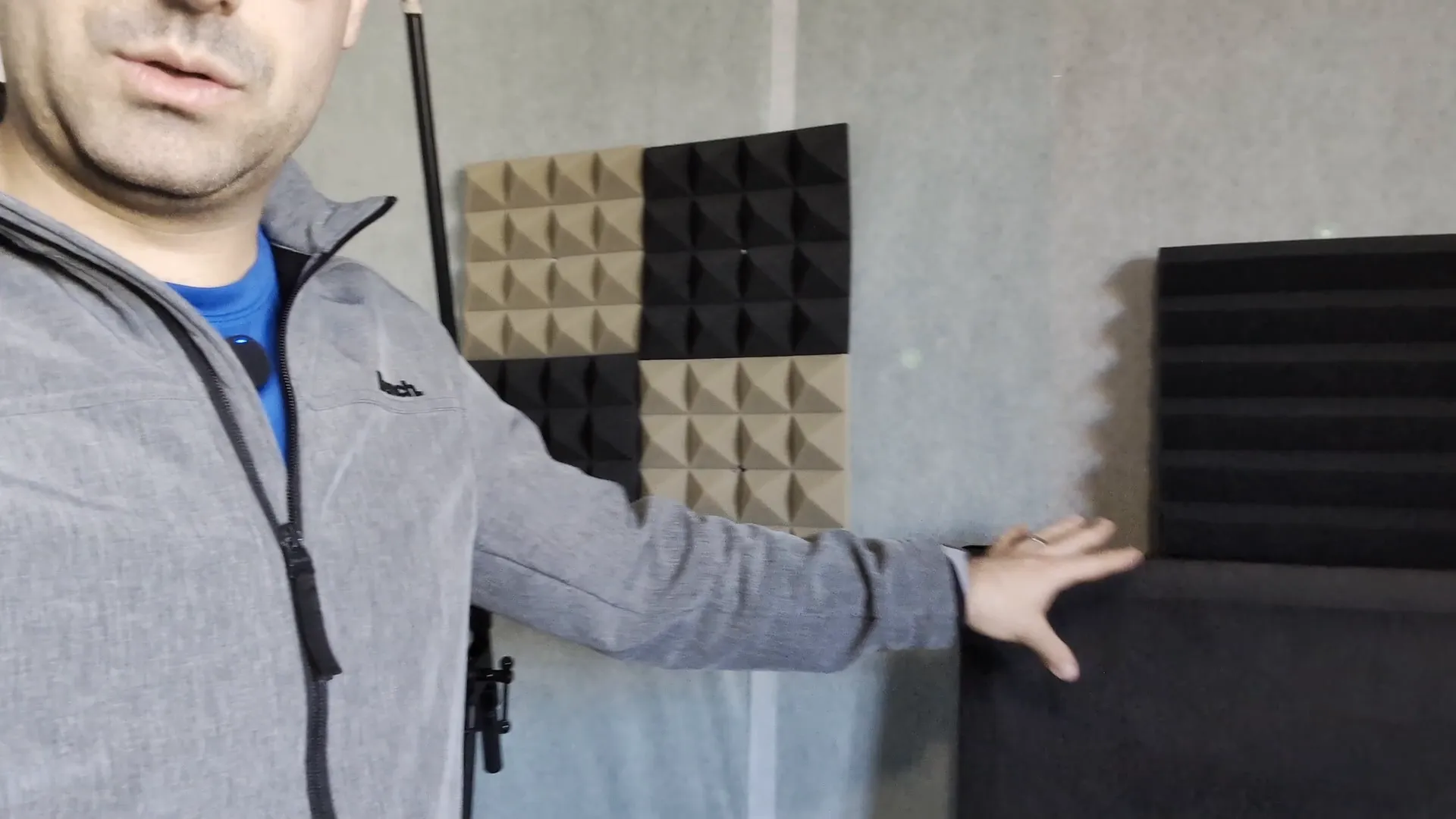 DIY acoustic panels in the studio