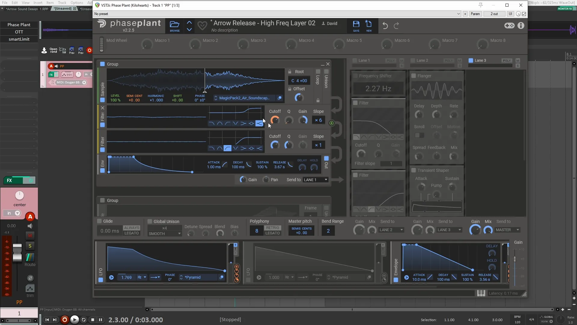 Release layer sound design in Phase Plant
