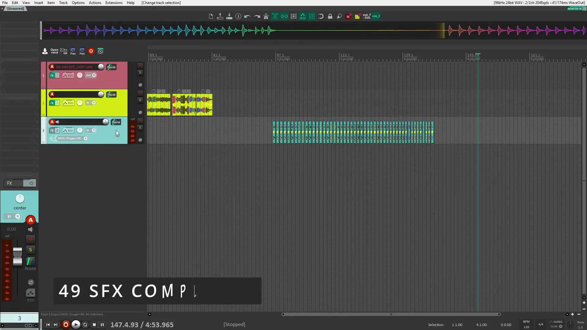 Creating sound design files