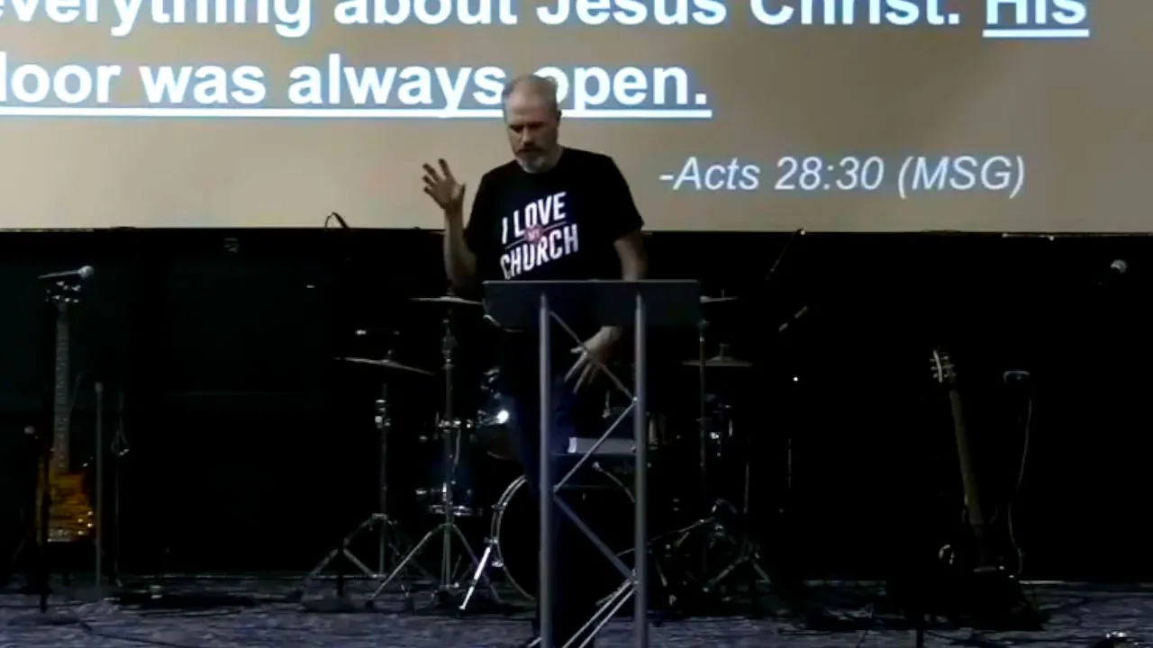 Paul welcoming visitors while under house arrest in Rome