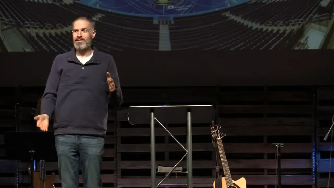 Empty auditorium during prayer