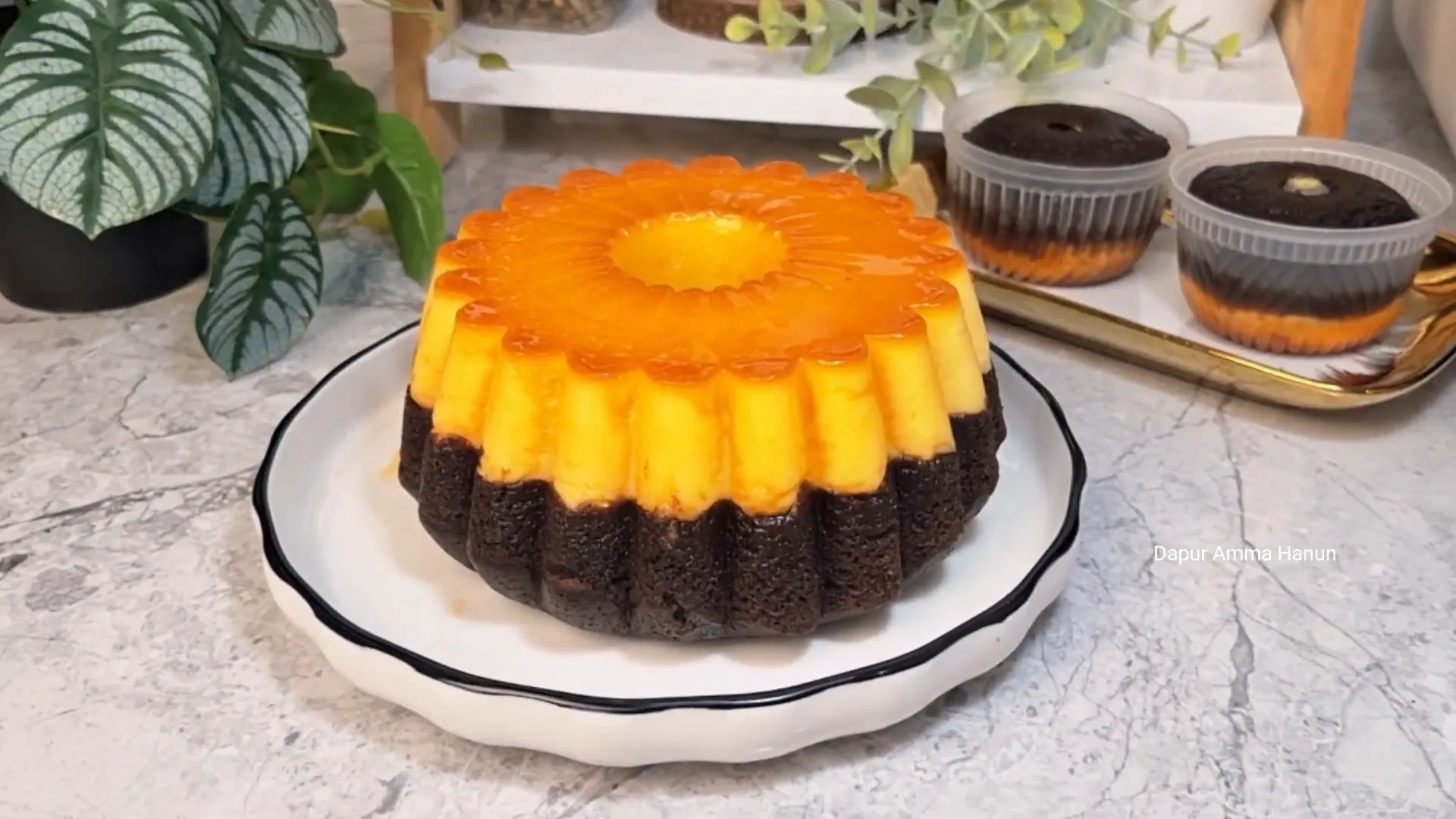 Hasil brownies ketan hitam keju karamel yang cantik dan moist