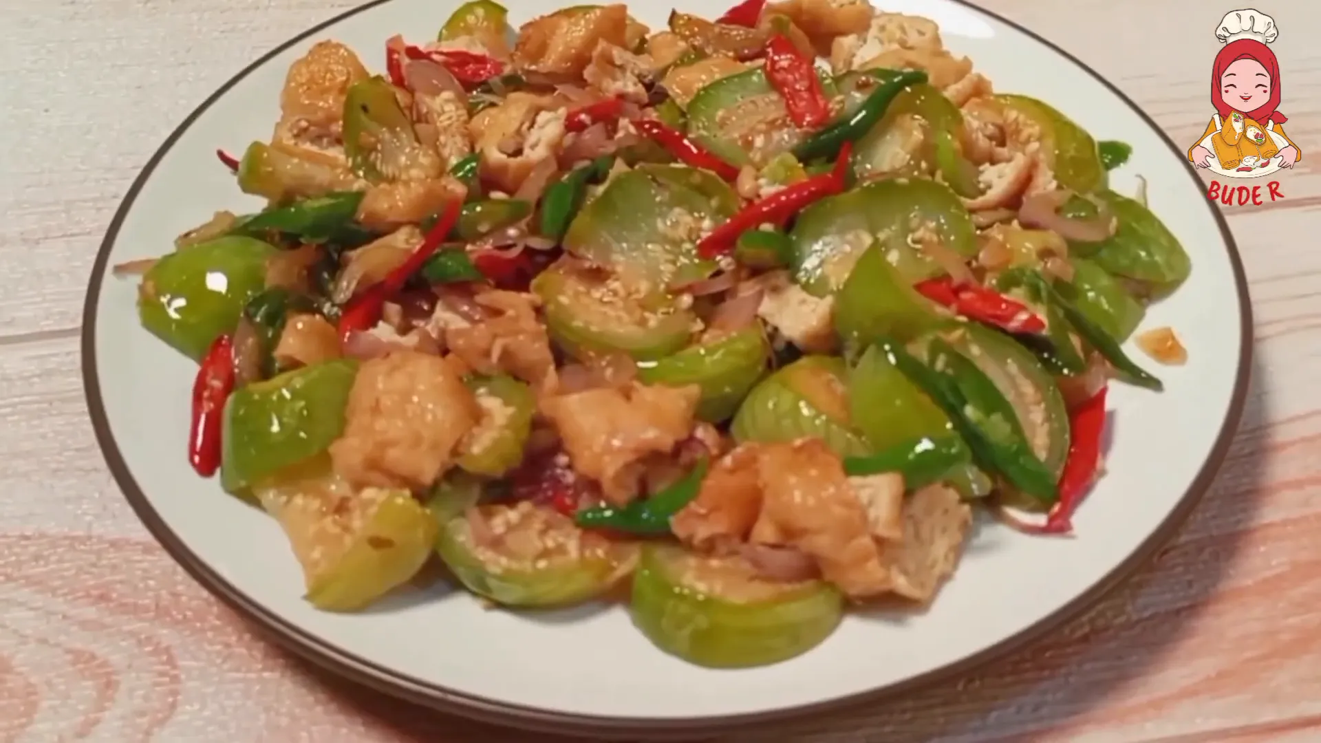 Tumis terong tahu yang menggugah selera